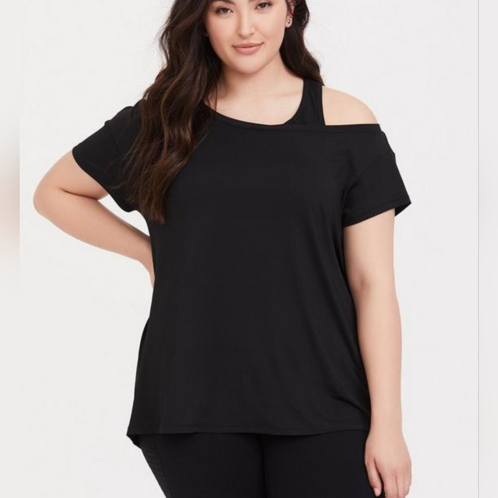 Torrid Active Jersey Off Shoulder Tee
